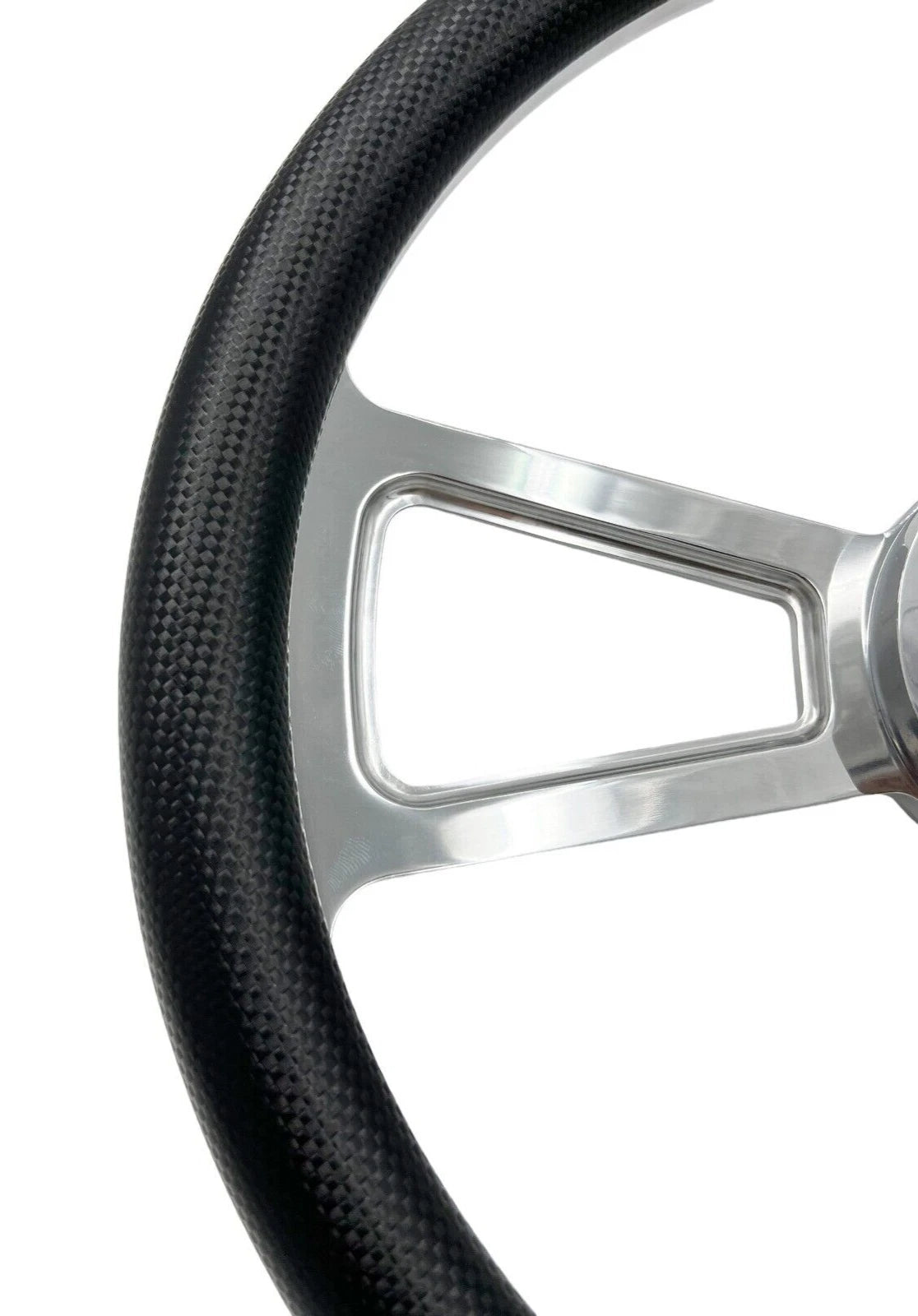 18 Inch Steering Wheel Carbon Fiber Vinyl Wrap for Peterbilt Kenworth (2005–2015)