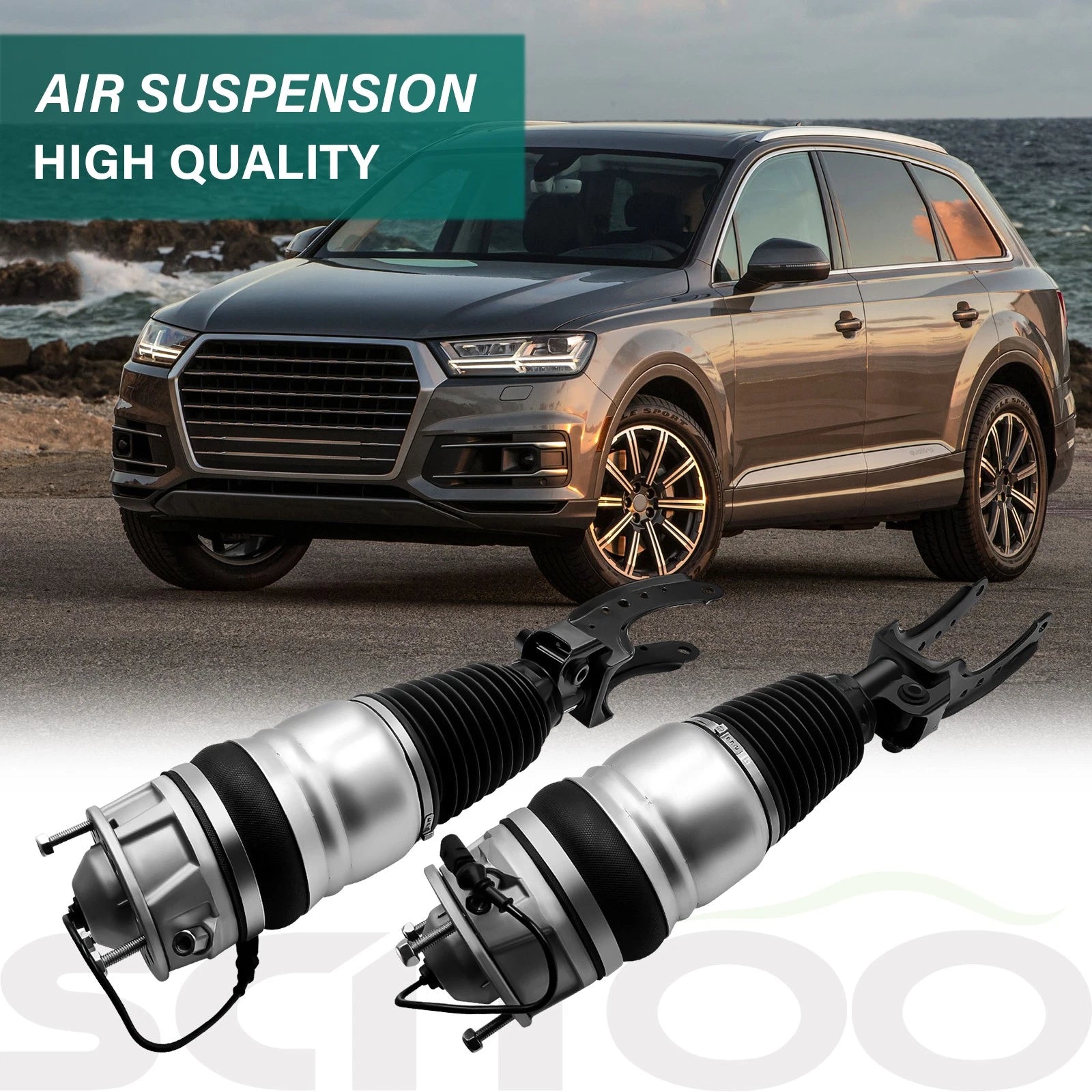 Front Pair Air Suspension Strut for Audi Q7 Porsche Cayenne VW Touareg (2010–2018)