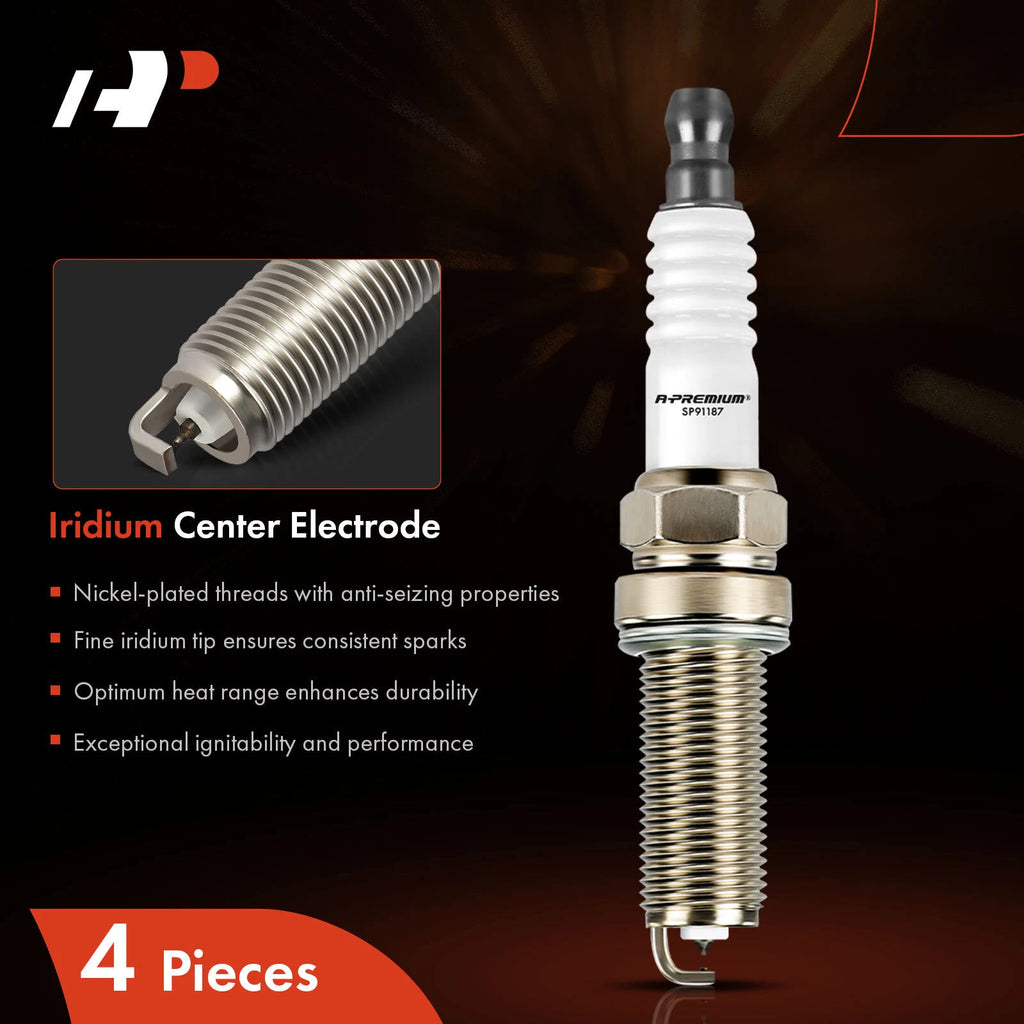 Set of 4 Iridium Platinum Spark Plugs for Nissan NV200 Altima Sentra