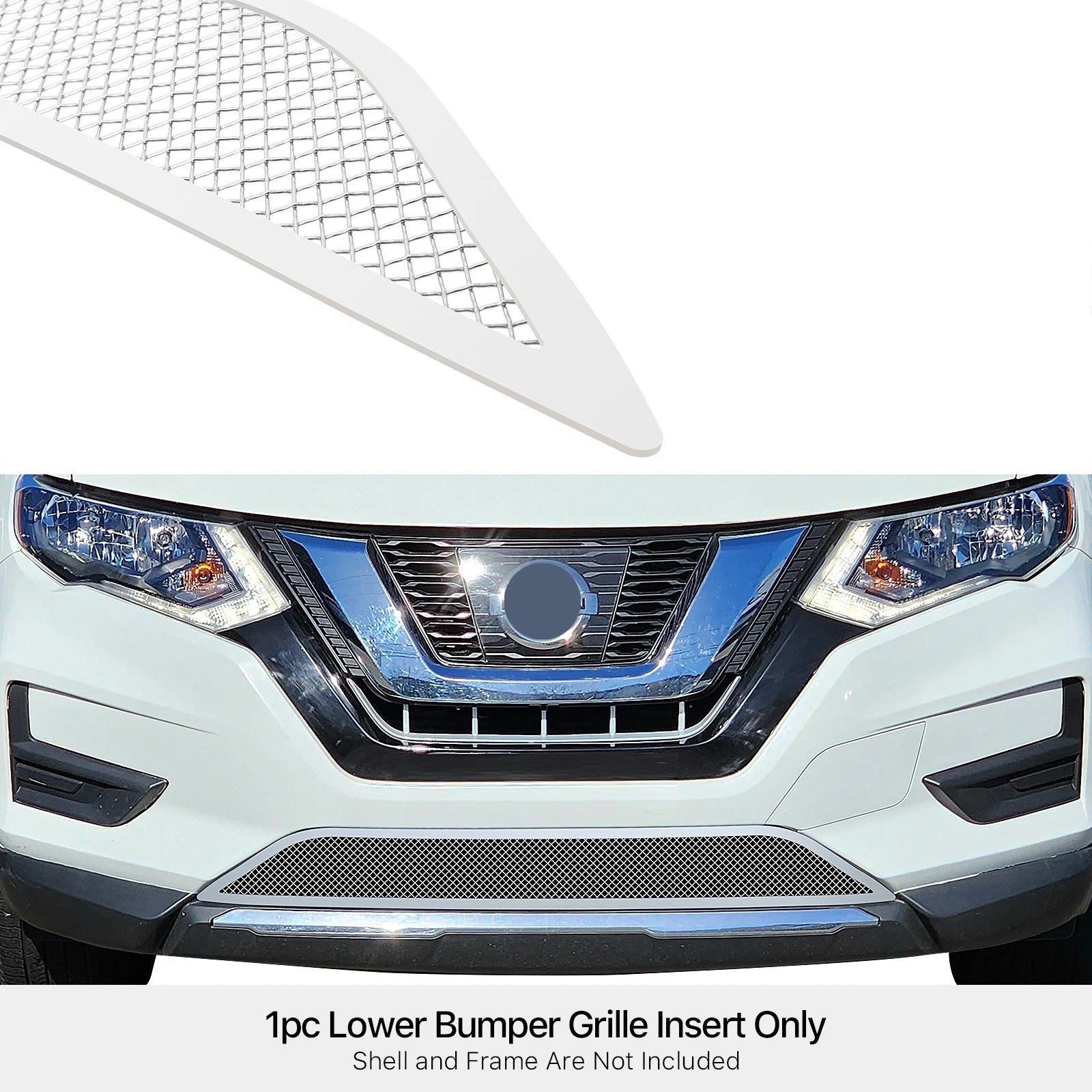 Stainless Steel Chrome Mesh Grille Insert for Nissan Rogue (2017-2020)
