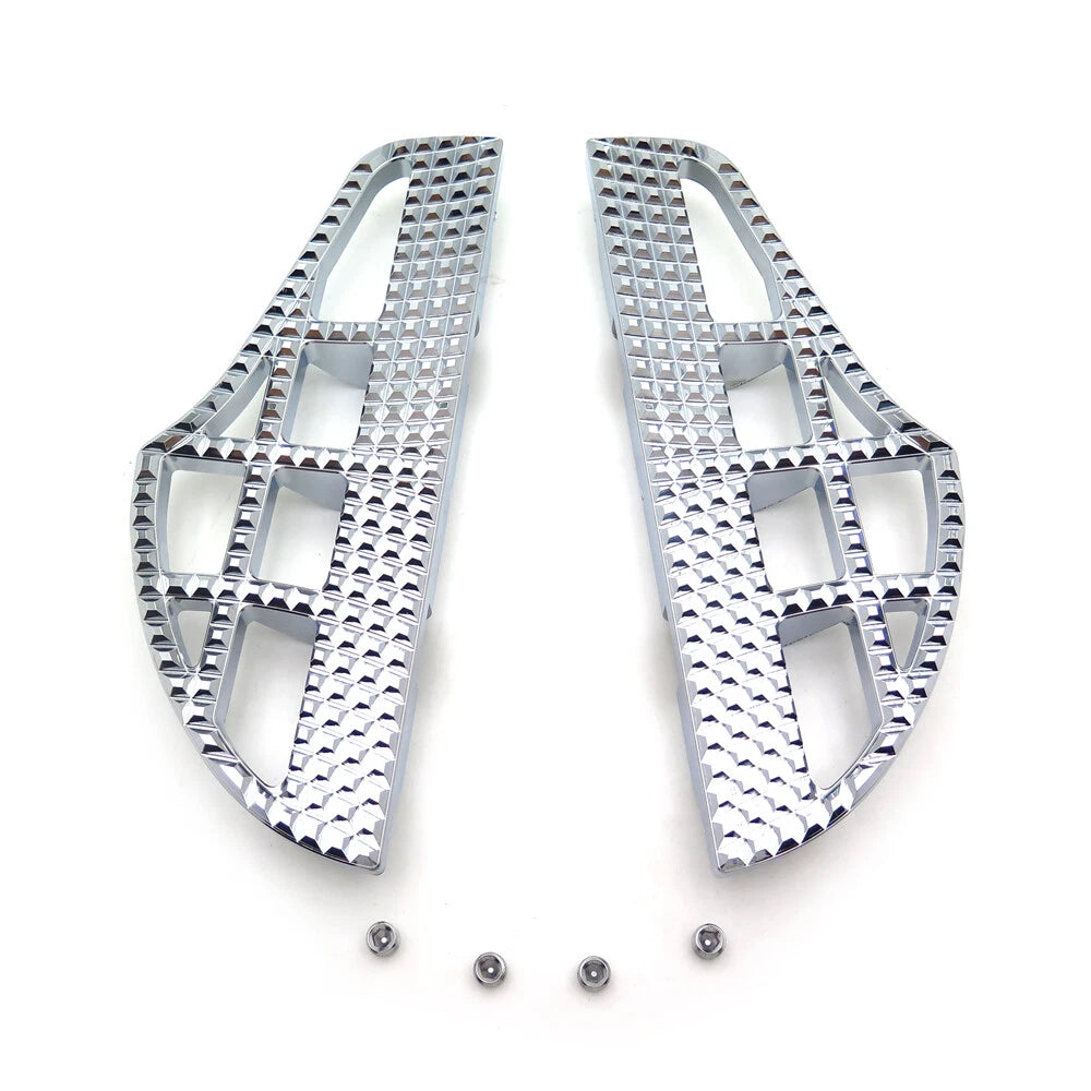 Shark Fin Dominator Passenger Footboard Kit for Harley Dyna Fat Boy (2006–2017)