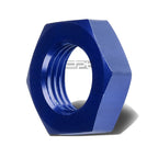 8AN Bulkhead Blue Aluminum Anodized Nut Sealing Locking Fitting Adapter