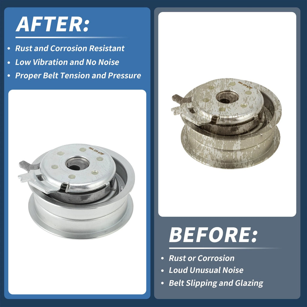 Belt Tensioner for Volkswagen Beetle Jetta (1998–2014) No. 06A109479F Metal