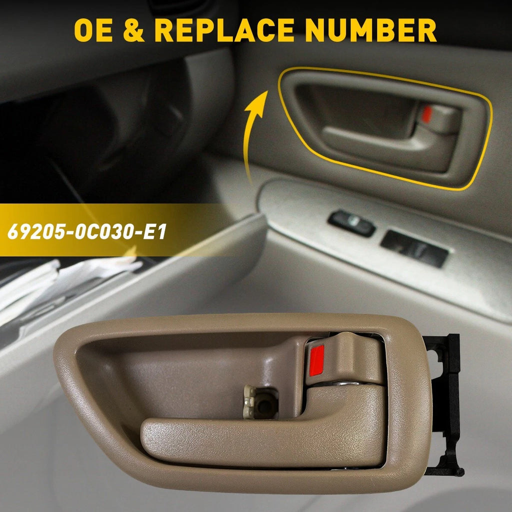 Inside Door Handle Trim for Toyota Avalon (2000â2004) Beige Tan Right Side
