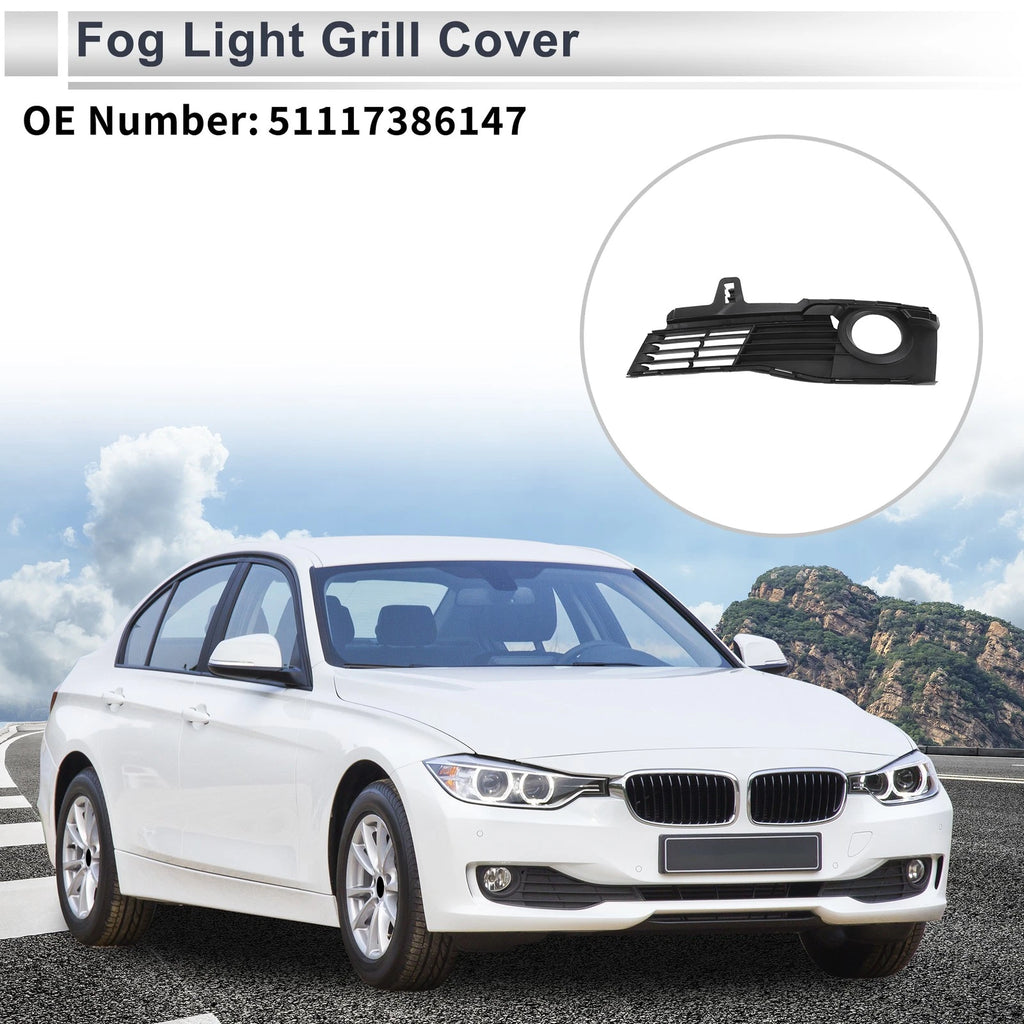 1 Pc Fog Light Grill for BMW 3 Series (2015–2019) No. 51117386147