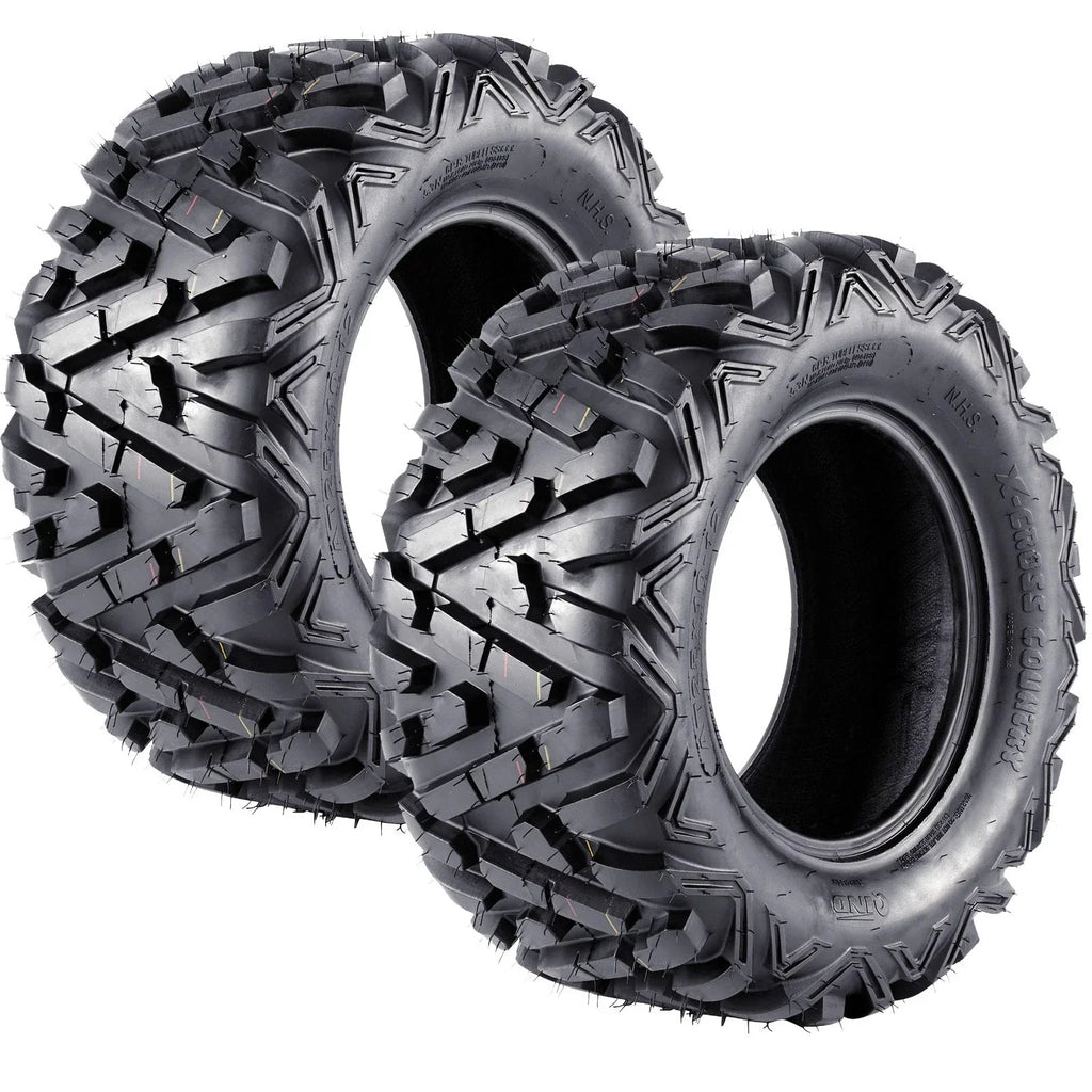 12" 25x10-12 Rear ATV UTV Tire 6-Ply Tubeless for Quad Buggy Go Kart