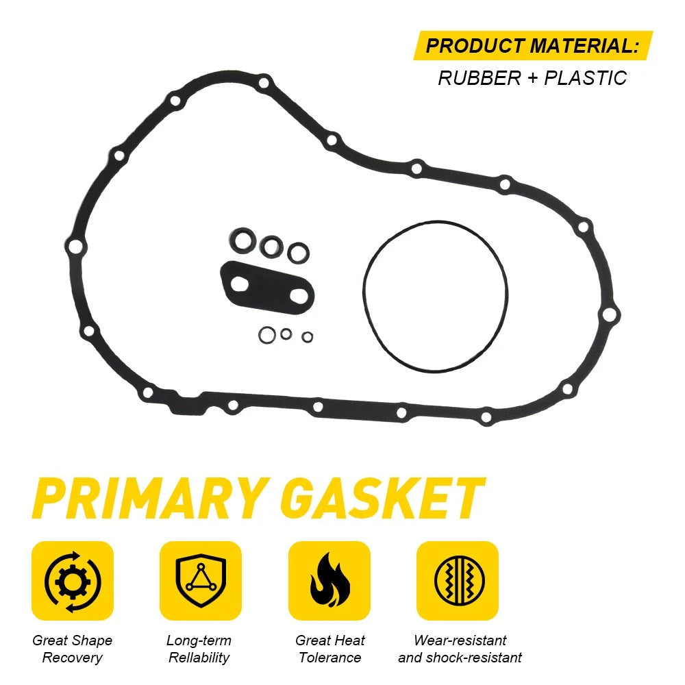 Clutch Primary Cover Gasket w/Seal Kit for Harley Iron 883 1200 (2014–2023)