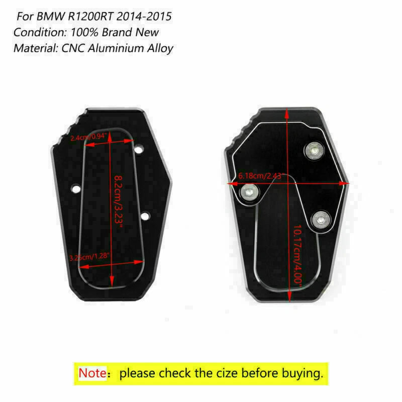 Kickstand Pad Extension Plate for BMW R1200RT (2014–2015) T9