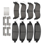 8pcs Brake Pads Set for Jeep Commander (2006–2010) D1041 w/Hardware