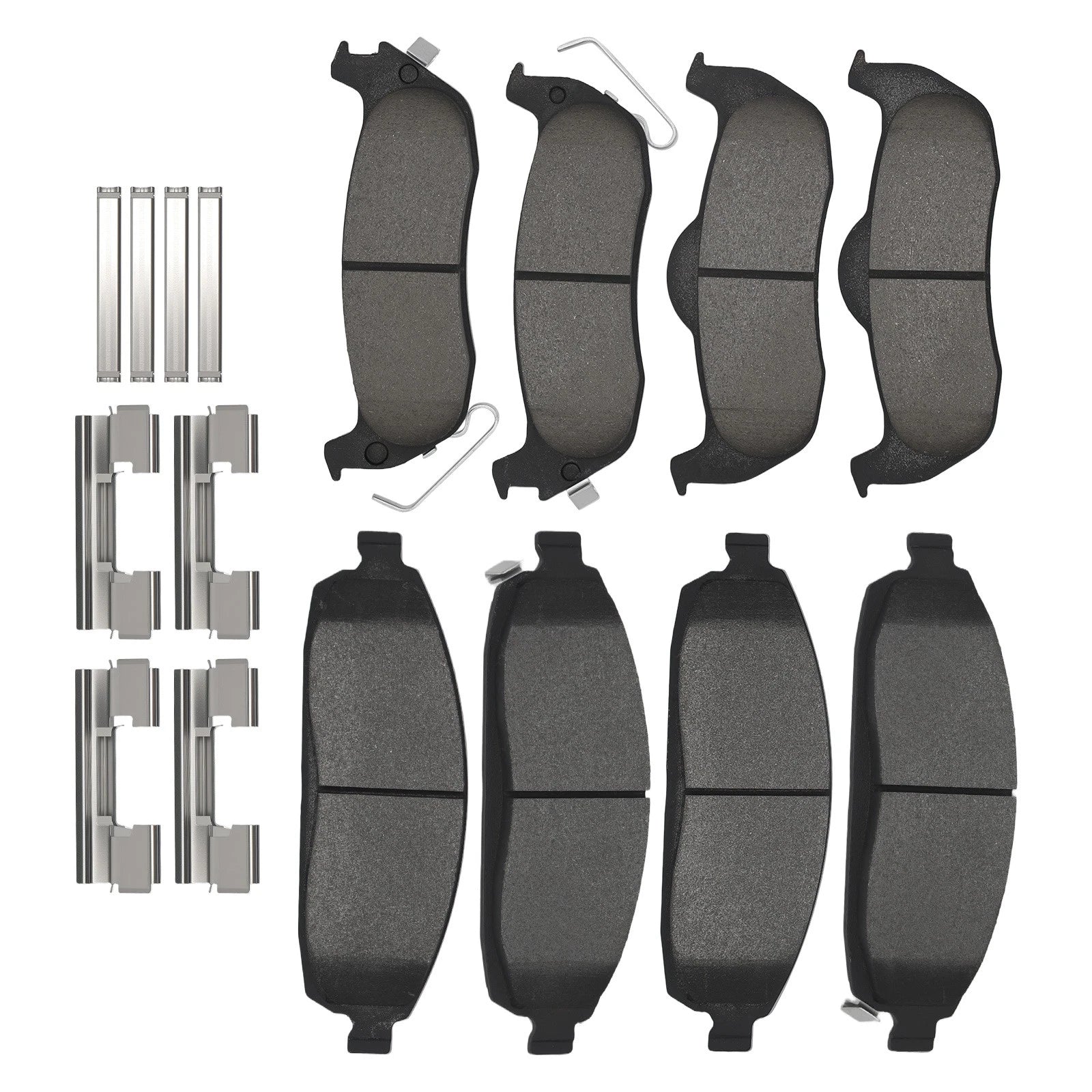 8pcs Brake Pads Set for Jeep Commander (2006–2010) D1041 w/Hardware