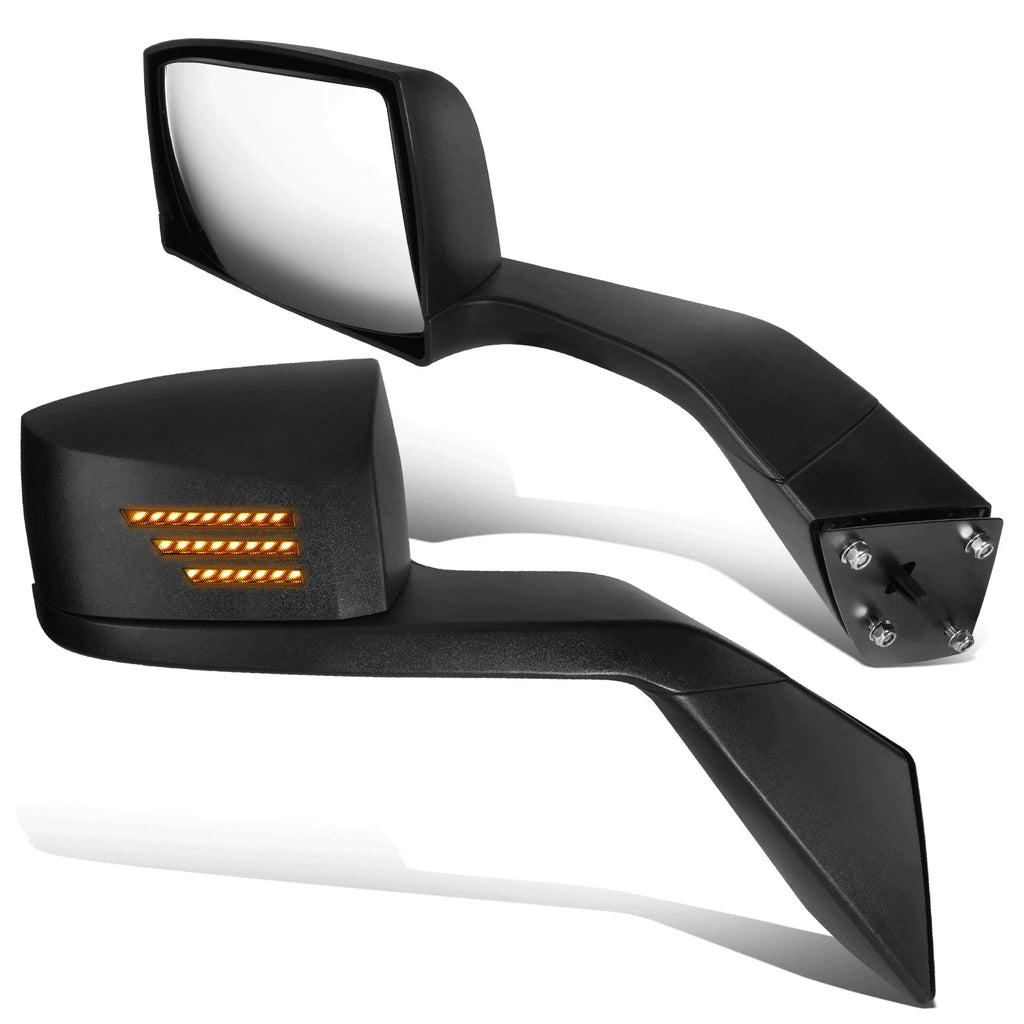 Sequential LED Turn Signal Side Hood Mirror Assembly for Volvo VN Series (2004–2017)