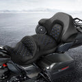 Driver Passenger Seat Backrest for Harley Street Tri Glide (2014–2023) Black Blue