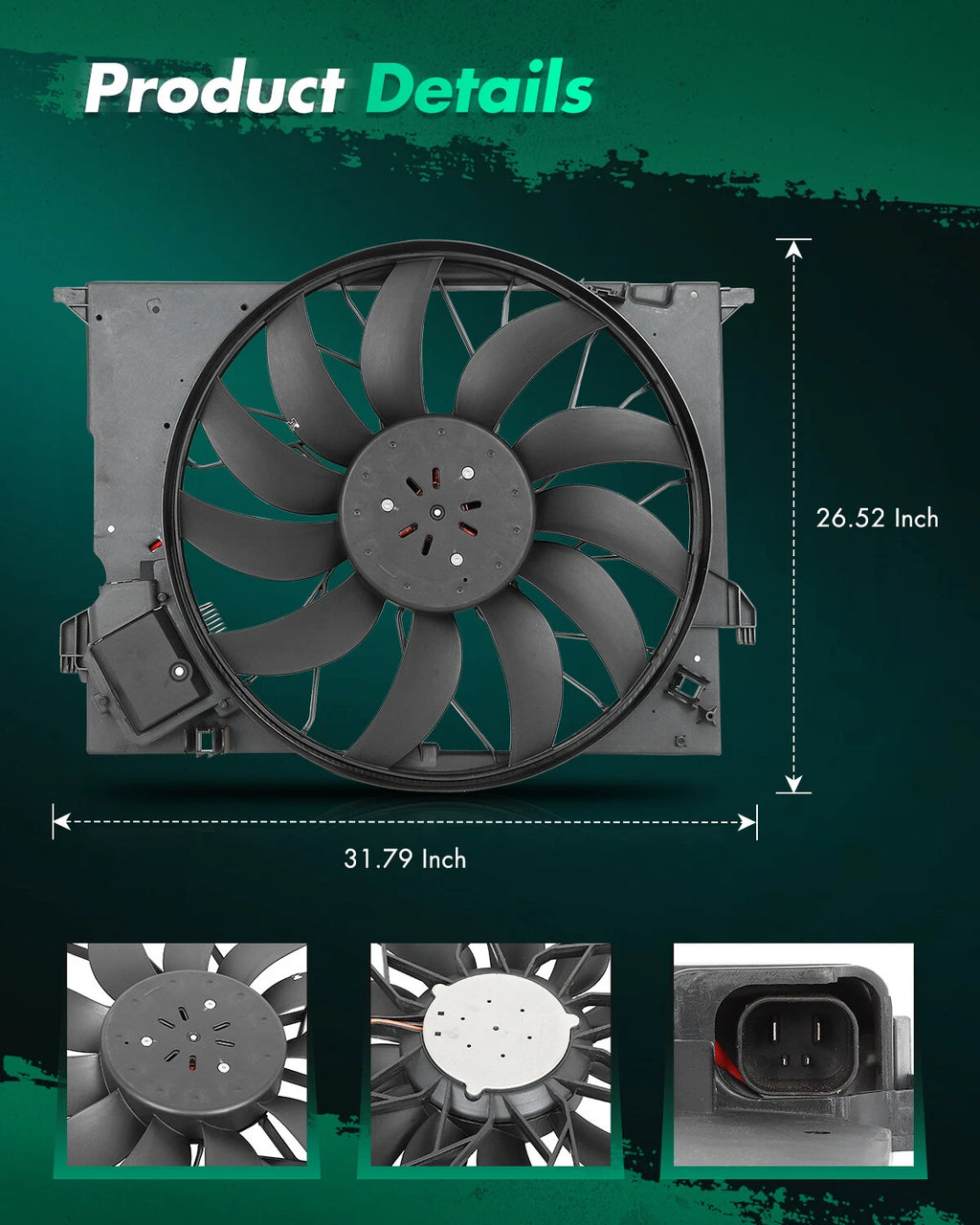Radiator Cooling Fan for Mercedes-Benz CL600 E320 (2005–2014) 2115001893