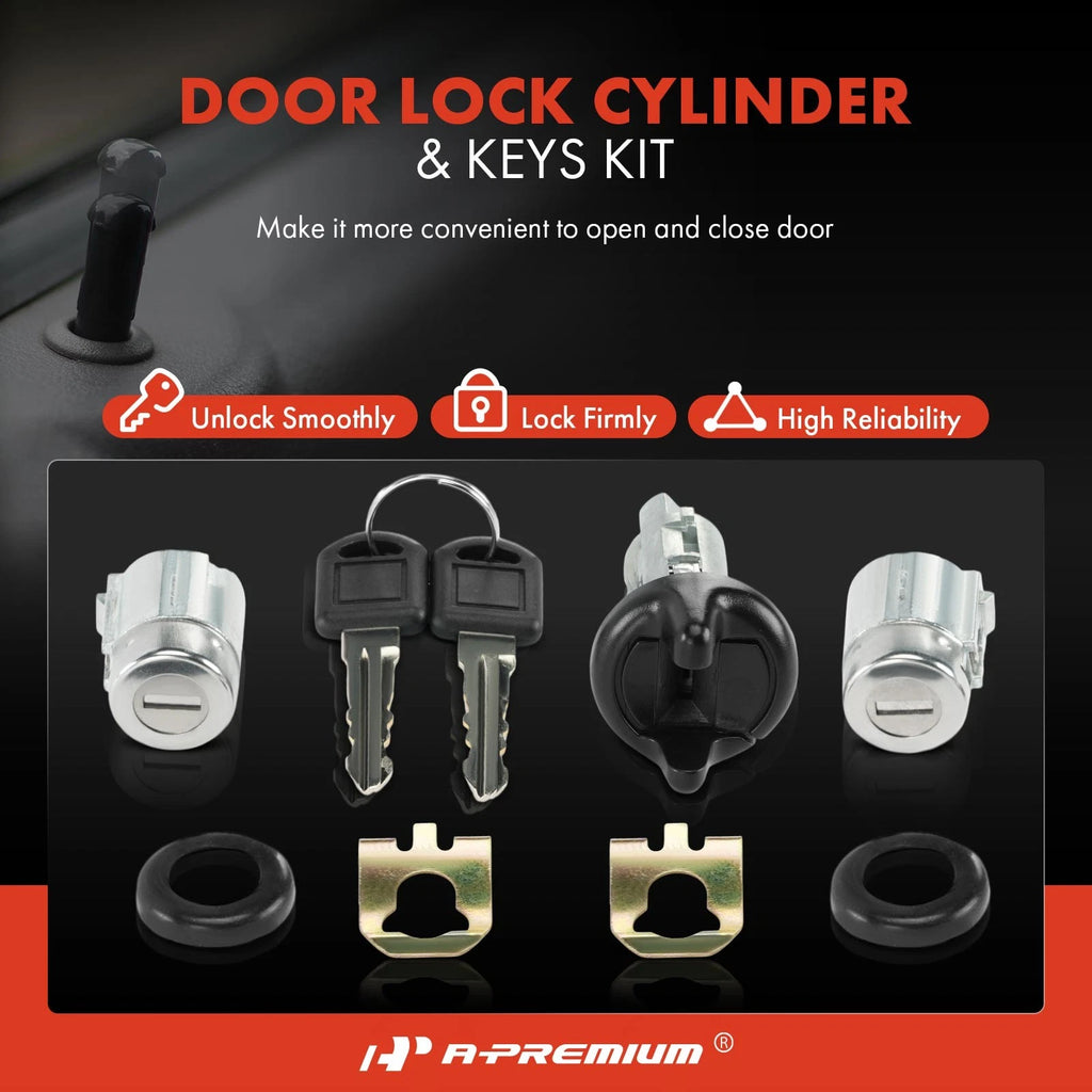 3X Door Lock Cylinder Set with Keys for Chevy C1500 Suburban (1992–1999)