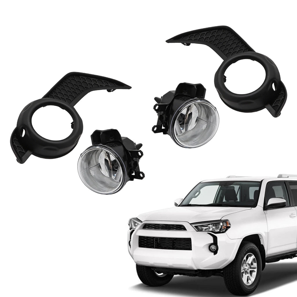Fog Lights + Bezel Trim Surround Covers for Toyota 4Runner (2014–2020)