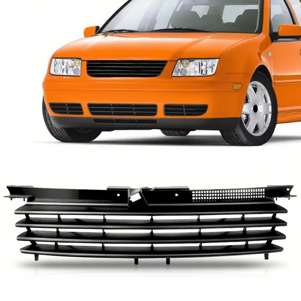 Front Badgeless Grill with Hood Notch Filler for VW Jetta Bora (1999–2005)