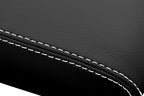 Leather Console Lid Armrest Cover for Ford Escape (2001–2004) White Stitch
