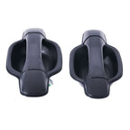 Door Handle Outer 2 x for Isuzu D-Max REAR LEFT+RIGHT Black (2006–2012)