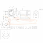 Set of 4 Front Inner Outer Tie Rod Suspension Kit for Chevrolet Trailblazer (2002–2009)
