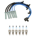 NGK 7mm Wire Set & Bosch Platinum Spark Plug Kit for Caravan Voyager (1996–2003)