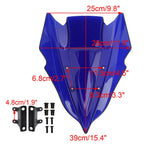 Windshield Windscreen for Kawasaki Z500 (2024–2025) Blue