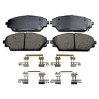 Set of 4 Akebono ProACT Front Ceramic Brake Pads for Mazda 3 Sport CX-3 (2014–2020)