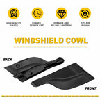 Front Windshield Wiper Side Cowl Extension Cover Trim for Toyota Prius (2010–2015)