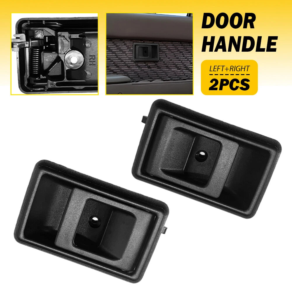 Inside Door Handles for Toyota Tacoma (1989–2000) Front Pair Black