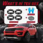 1" 5x4.5 Wheel Spacers for Ford Ranger Mustang Edge Jeep Wrangler (1/2"×20) (2004–2010)