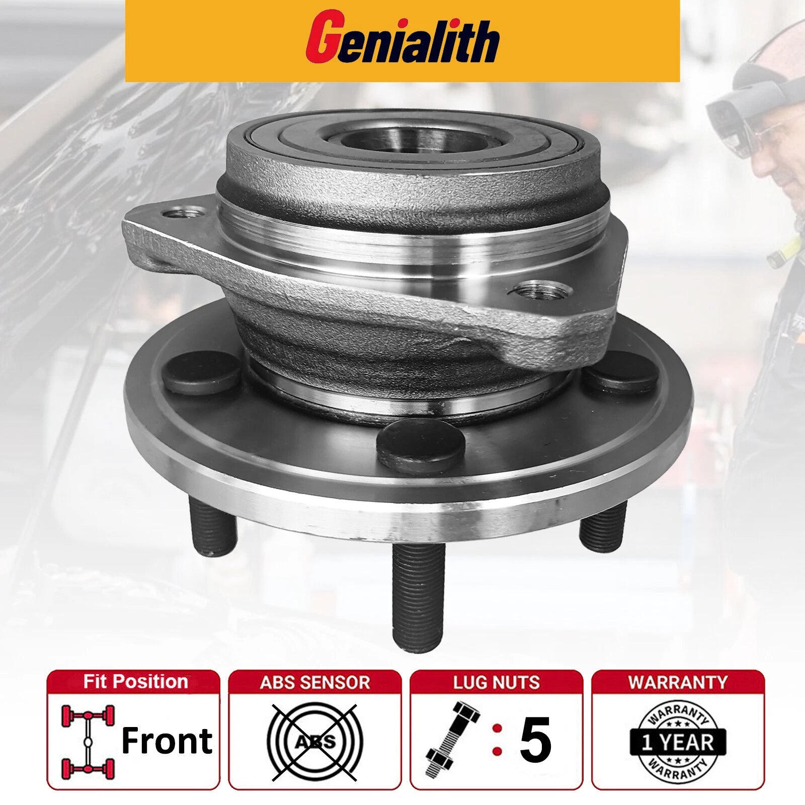 2X Front Wheel Bearing Hub for Jeep Grand Cherokee TJ Wrangler Comanche (1993–2006)