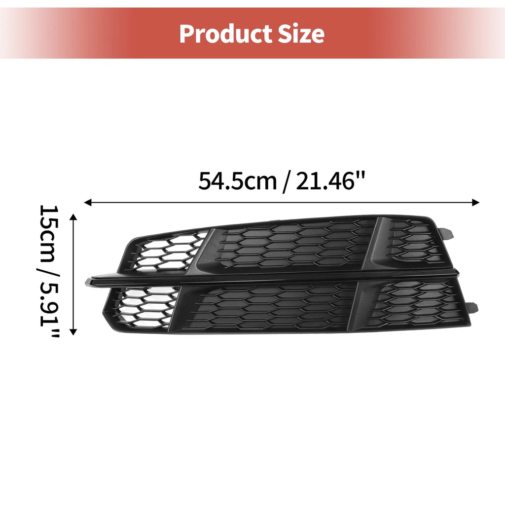 1pc Fog Light Grill for Audi A6 C7 S-Line (2012–2018) No. 4G0807681AN Black