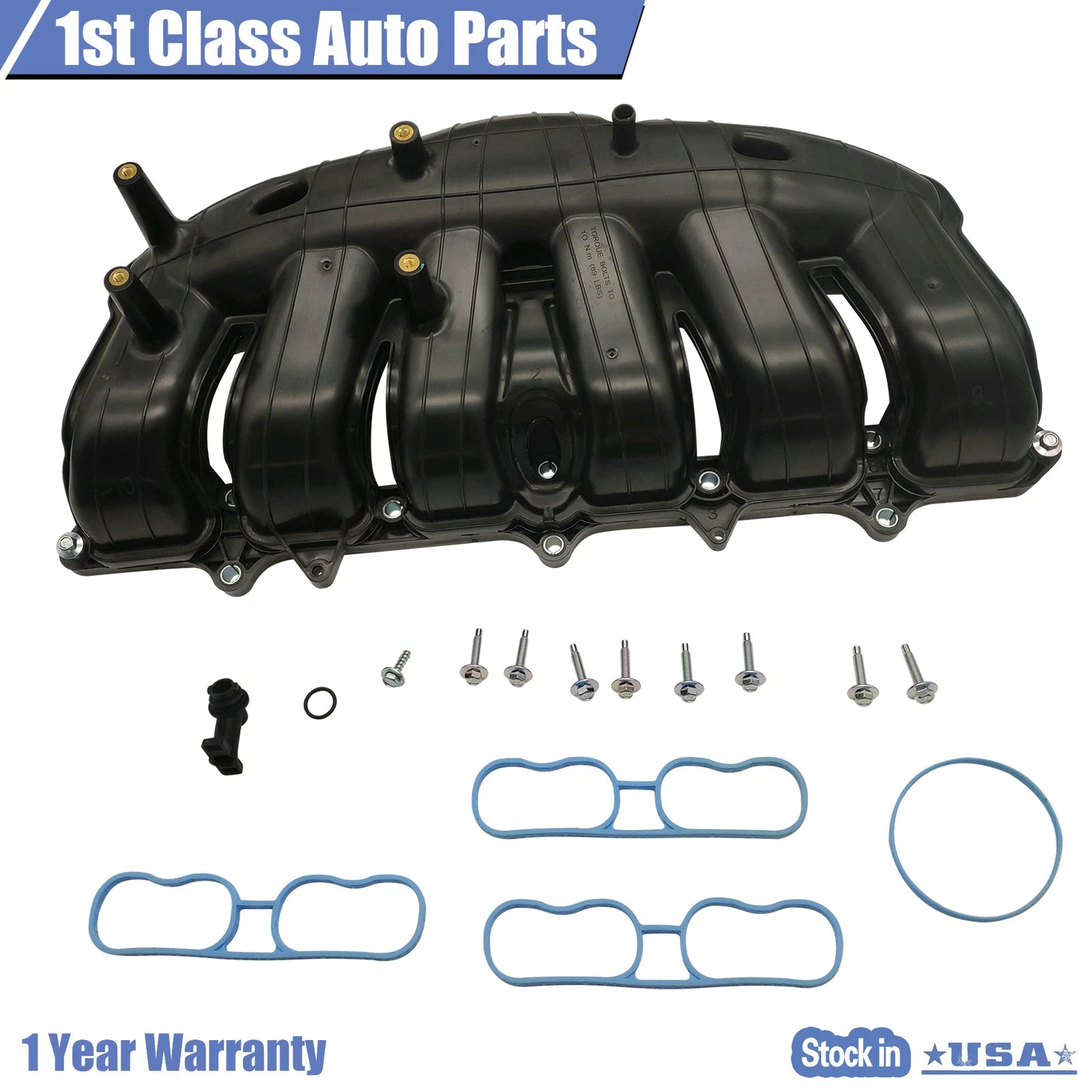 Intake Manifold with Gaskets for Buick Rainier, Chevy Envoy, GMC Envoy, Isuzu, Saab 9-7x (2004–2007)