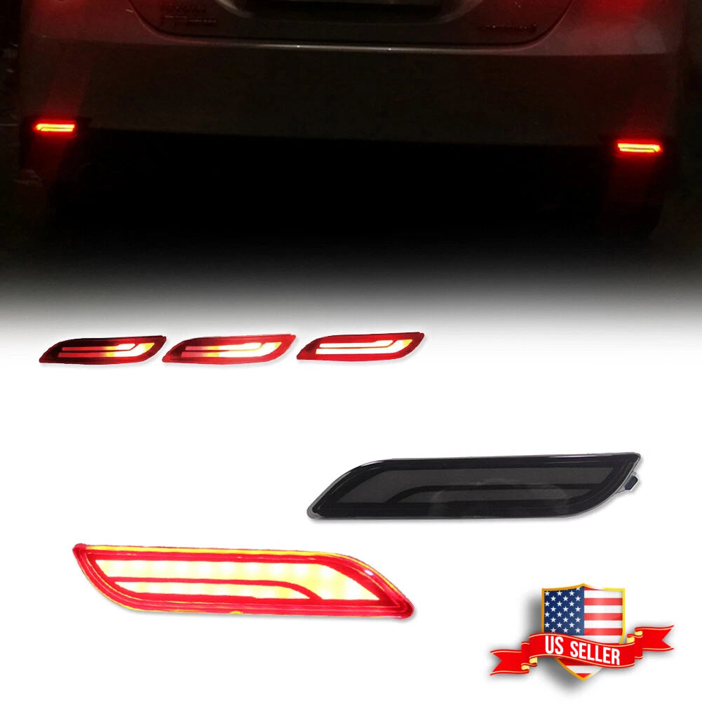 Smoked Lens Red LED Taillights for Toyota Camry (2018–2022)