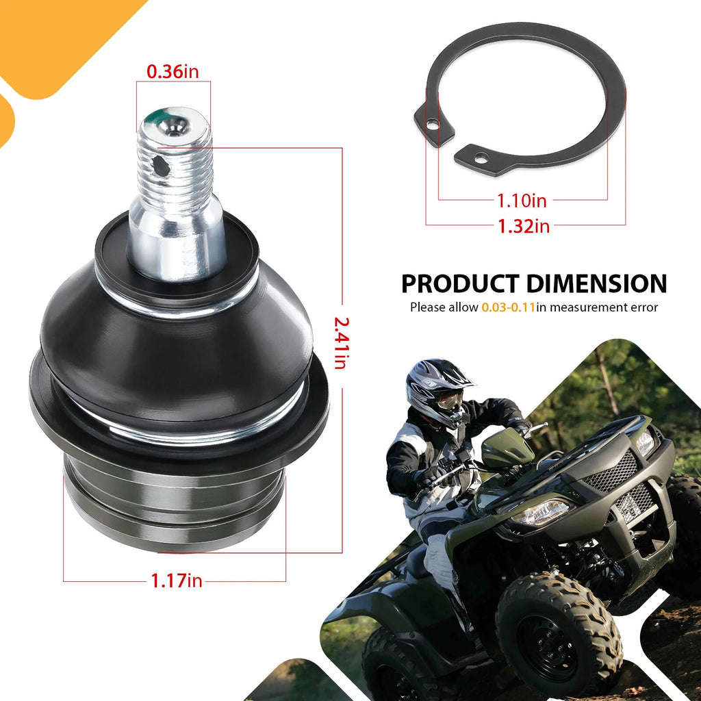 Set of 4 Upper Lower Ball Joints for Suzuki King Quad 450 500 750 4x4 (2007–2023)