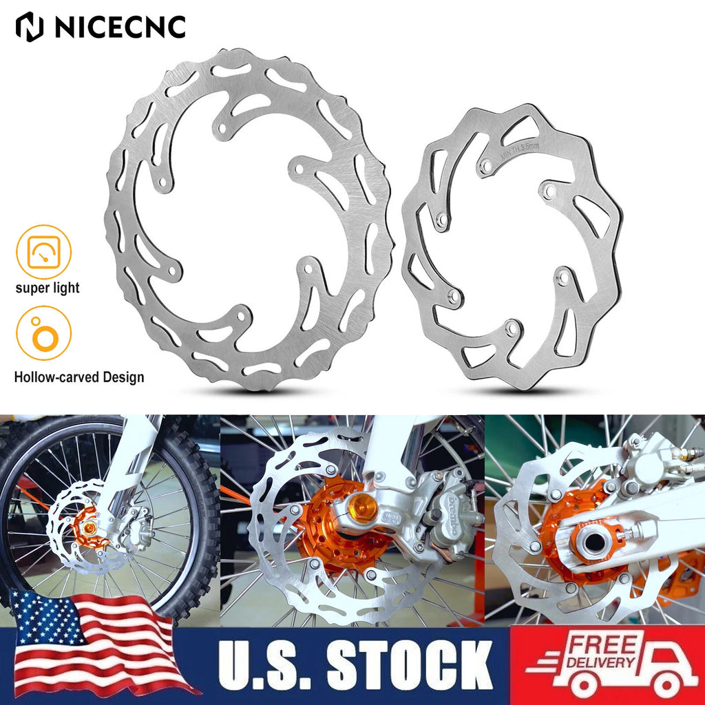 Brake Disc Rotors for KTM 250 300 350 450 500 EXC XCW SX SXF XC XCF (2003–2023)