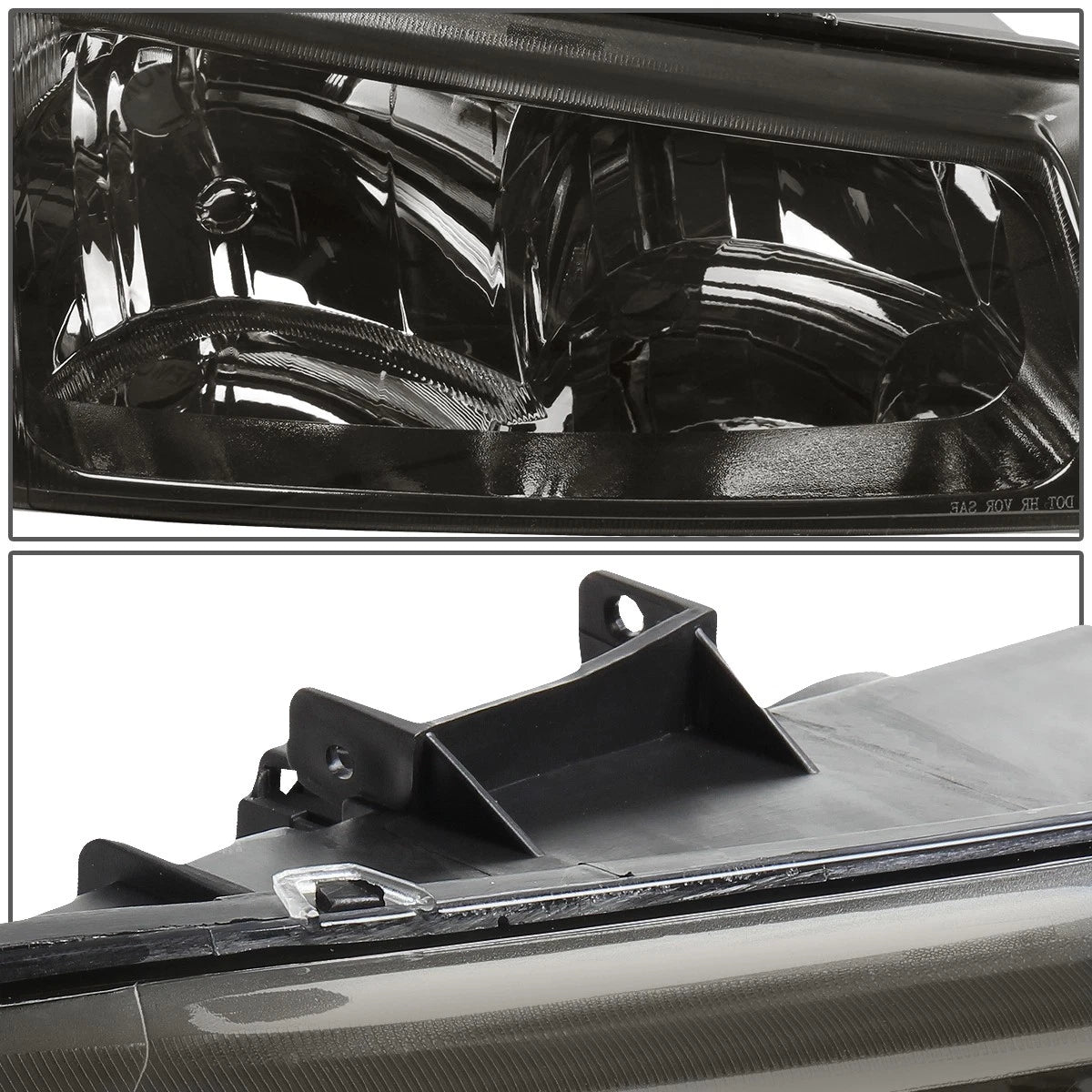 Smoked/Amber Signal Upper Headlight Lamps for Chevy Silverado (2003–2006)