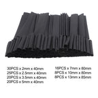 Set of 127 Heat Shrink Tubing 2-13mm for Automotive Wiring