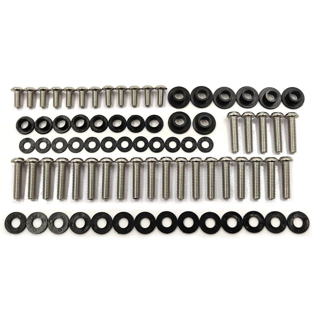 Chrome Fairing Bolt Kit for Yamaha YZF R1 (2002–2003)