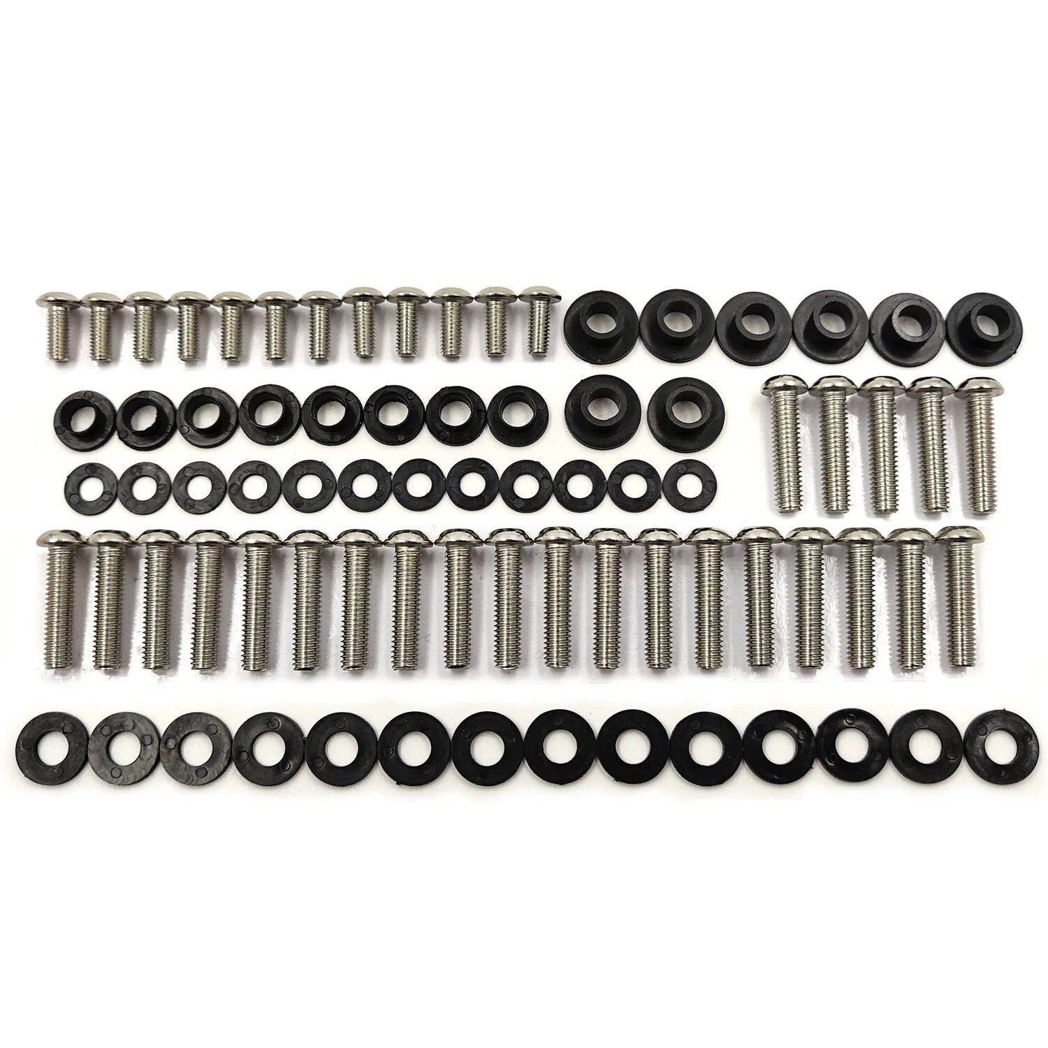 Chrome Fairing Bolt Kit for Yamaha YZF R1 (2002–2003)