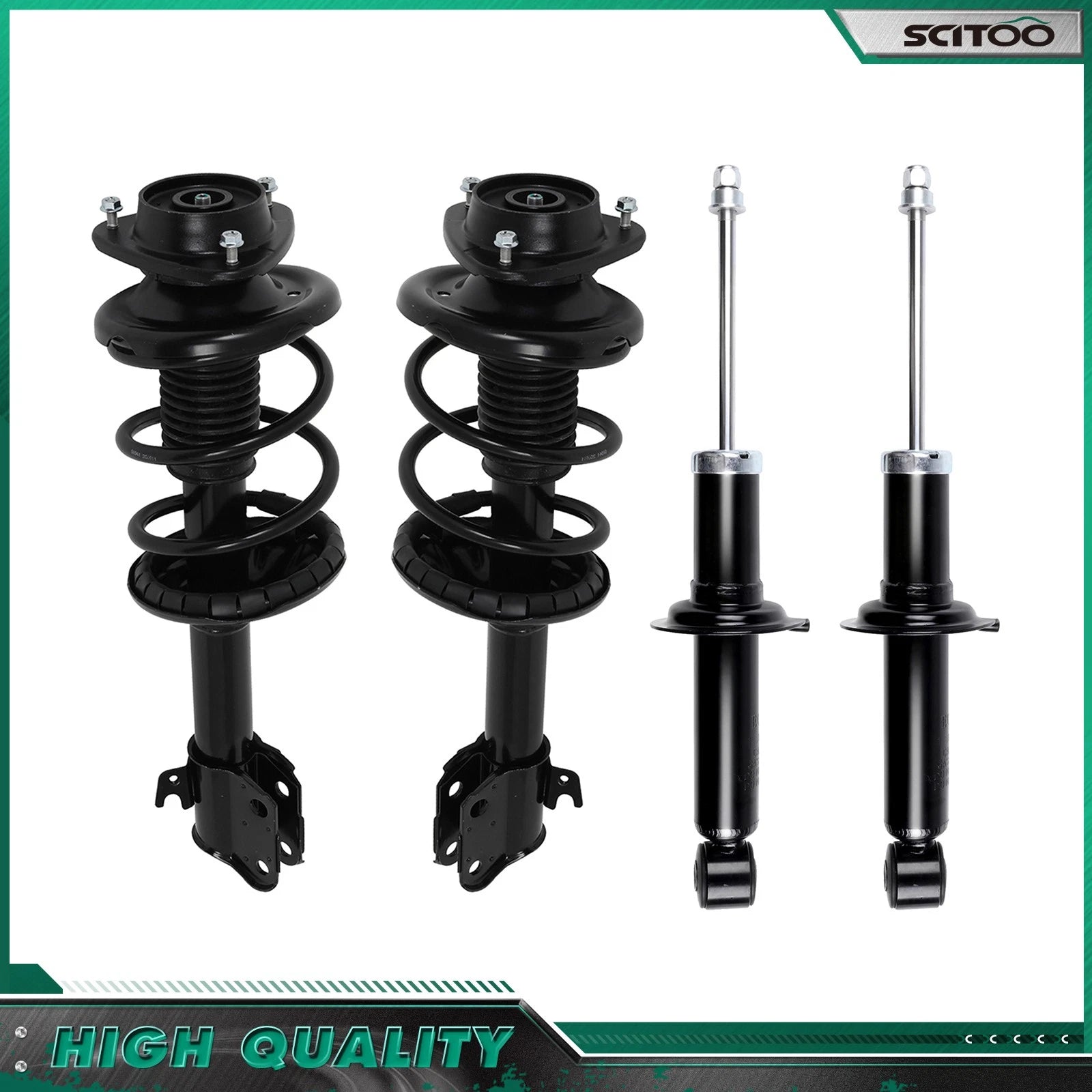 Rear Shocks Struts Coil Spring Assembly for Subaru Outback (2002–2004)