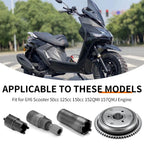 Flywheel Puller Starter Clutch Kit for GY6 Scooter 125cc 150cc (152QMI 157QMJ)