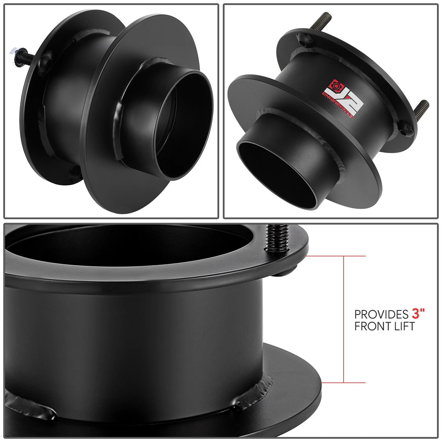 Set of 2 Front Strut Lift Spacers for Dodge Ram 2500 4WD (2003–2013)