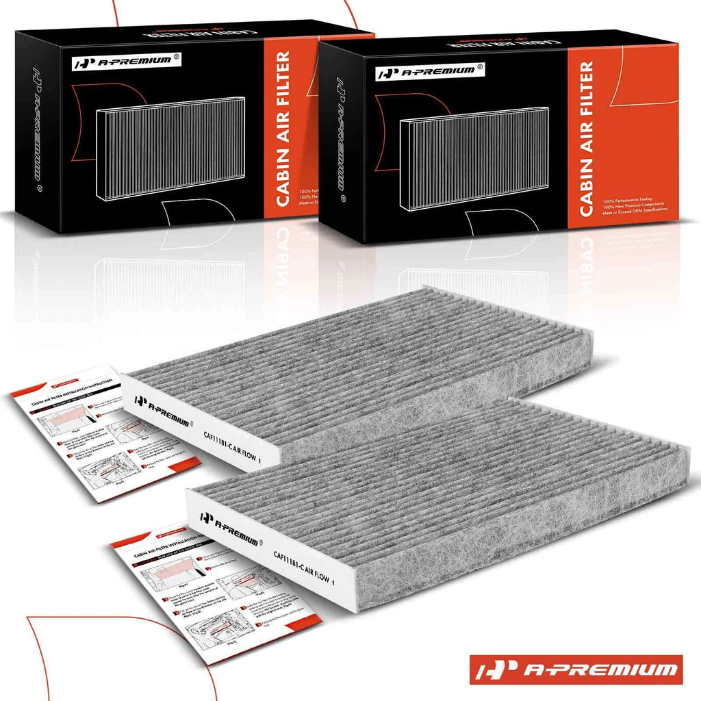 2X Activated Carbon Cabin Air Filter for Chevy Cadillac XLR (2005–2019)