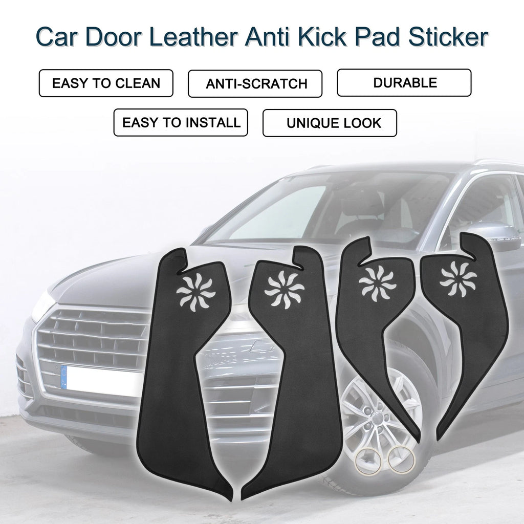 Set of 1 Car Door Leather Anti Kick Pad Sticker for Audi Q5 (2018–2019)