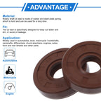 2X Oil Seal Rotary Shaft Seal FKM Rubber 12x32x7mm for Various Models 