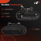 Front Left Black Exterior Door Handle for Kia Sephia (1998-2000)