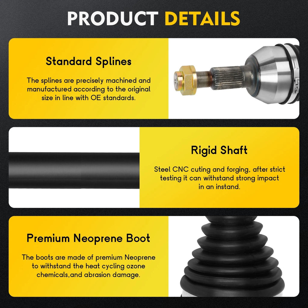 CV Axle Shaft for Chevrolet Equinox GMC Terrain (2010–2017) Front Right