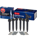 Set of 6 Denso COP Ignition Coils & NGK IridiumIX Spark Plugs for Lexus Toyota V6