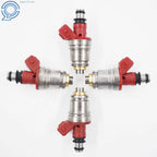 Set of 4 Fuel Injectors for Nissan D21 (1991–1995)