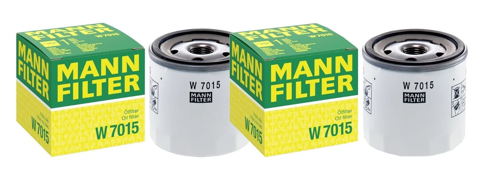 Set of 2 Engine Oil Filters for Ford Jaguar Land Rover Lincoln Mercury